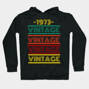 1973 Vintage Retro Colorful Hoodie